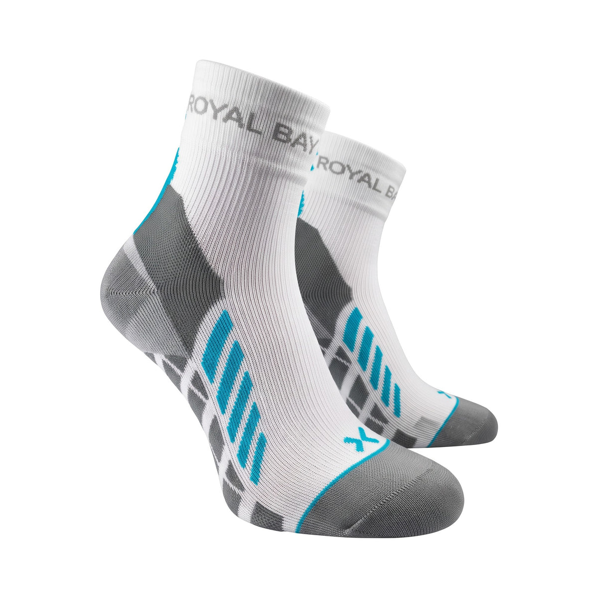 ROYAL BAY Air | Športové ponožky High-cut – Biela – pohľad zboku (ilustračné AI foto)